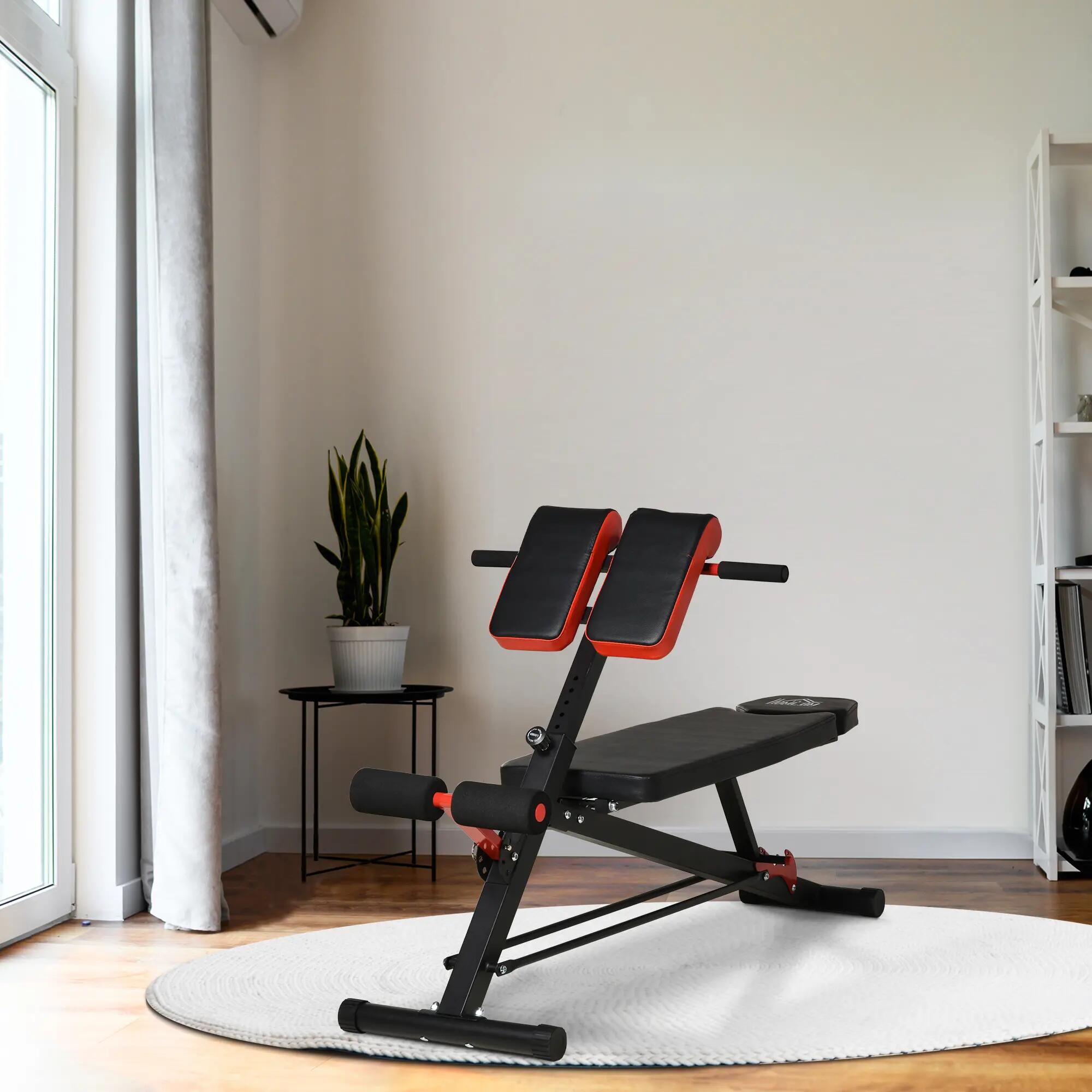 Banc musculation multifonctionnel inclinable 3 positions 64x146x73,5-85cm noir 4/6