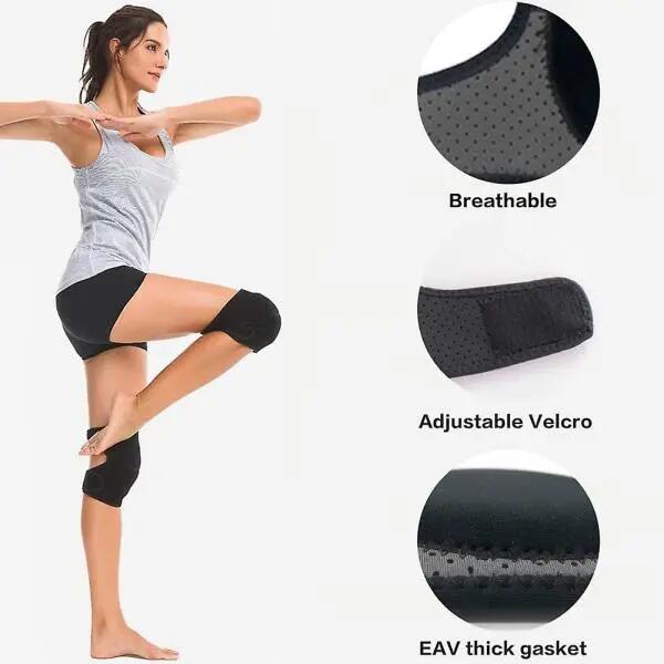 Dans knäskydd Justerbara, mjuka, svampvadderade yoga 3/5
