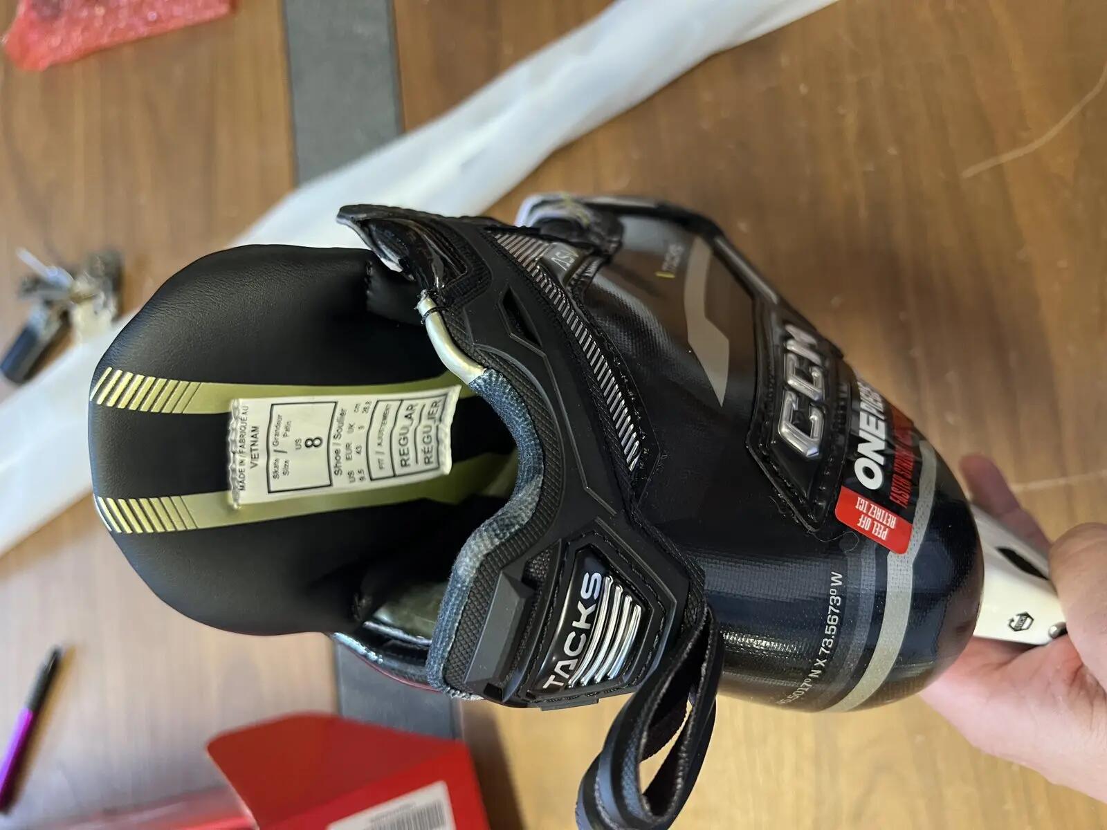 Pattini da hockey su ghiaccio SKAS5GS SR CCM TAC da portiere Regular 8.0 2/3