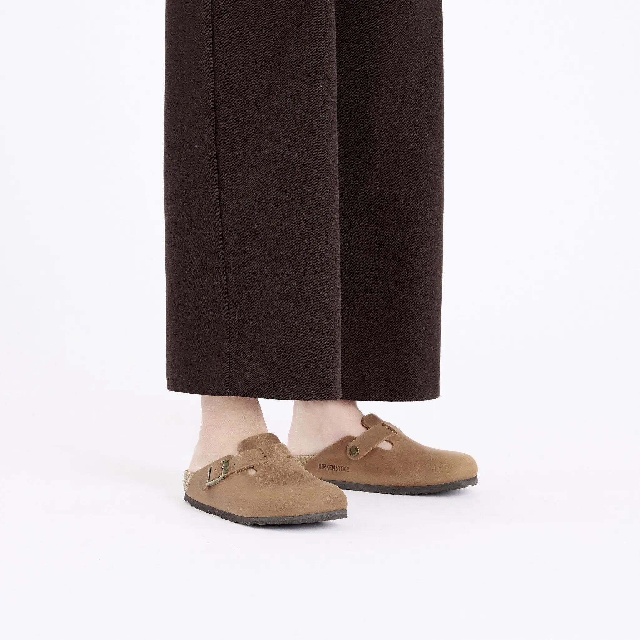 Unisex muły Birkenstock Boston brązowe regular 1028179 3/10