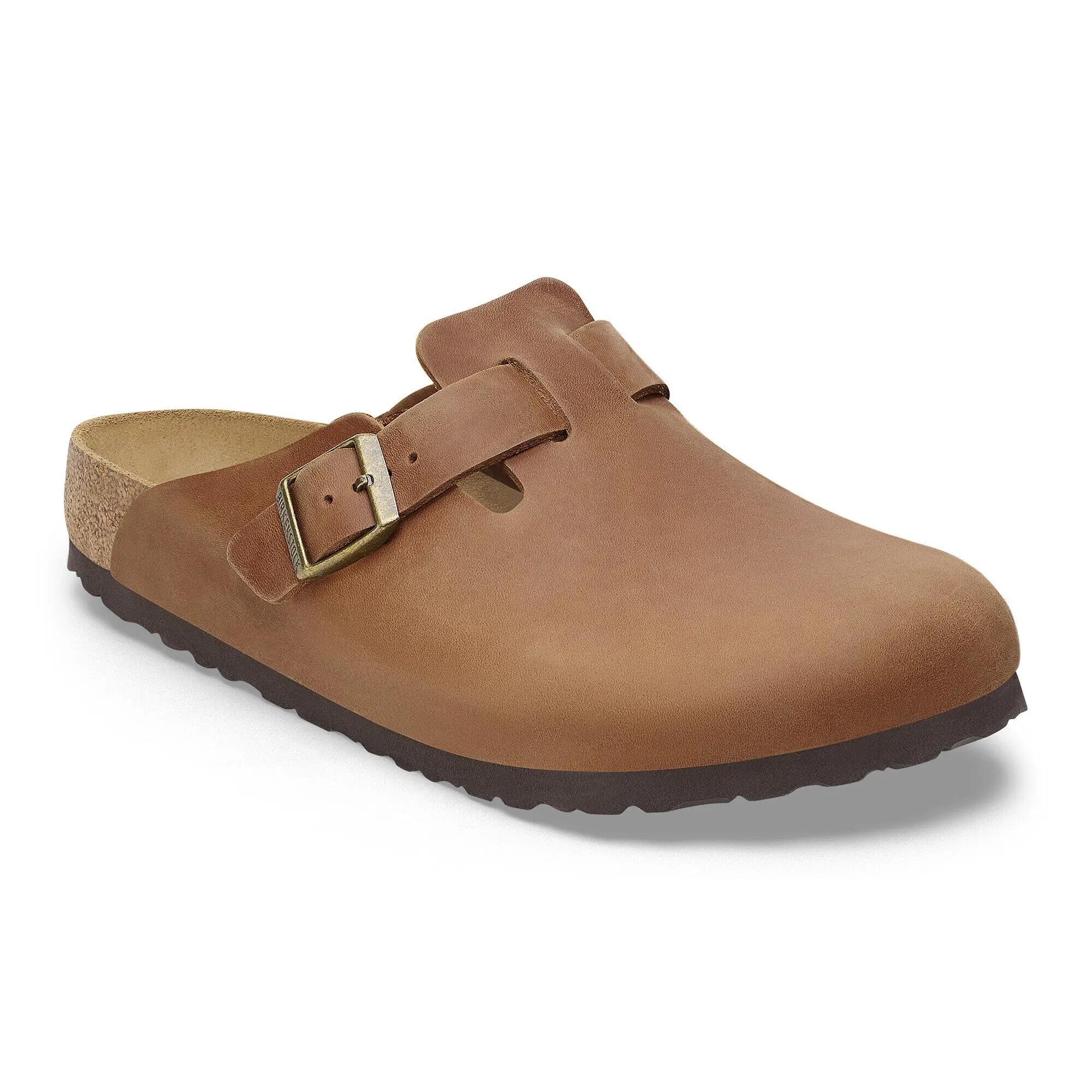 Unisex muły Birkenstock Boston brązowe regular 1028179 2/10