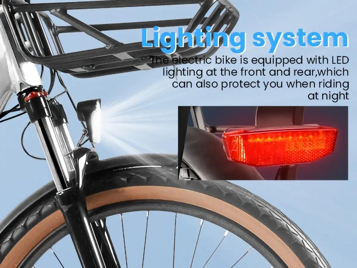 Bicicletta elettrica per adulti KAISDA K601, batteria da 36V 17.4Ah 8/14
