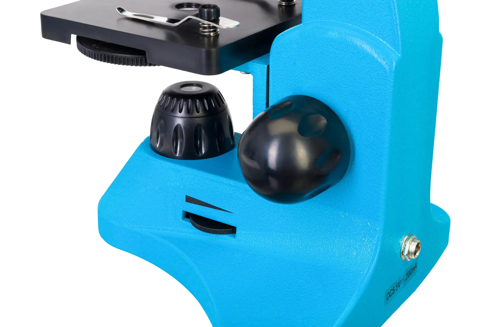 Microscopio Levenhuk Rainbow 50L Azzuro con libro in italiano 15/15