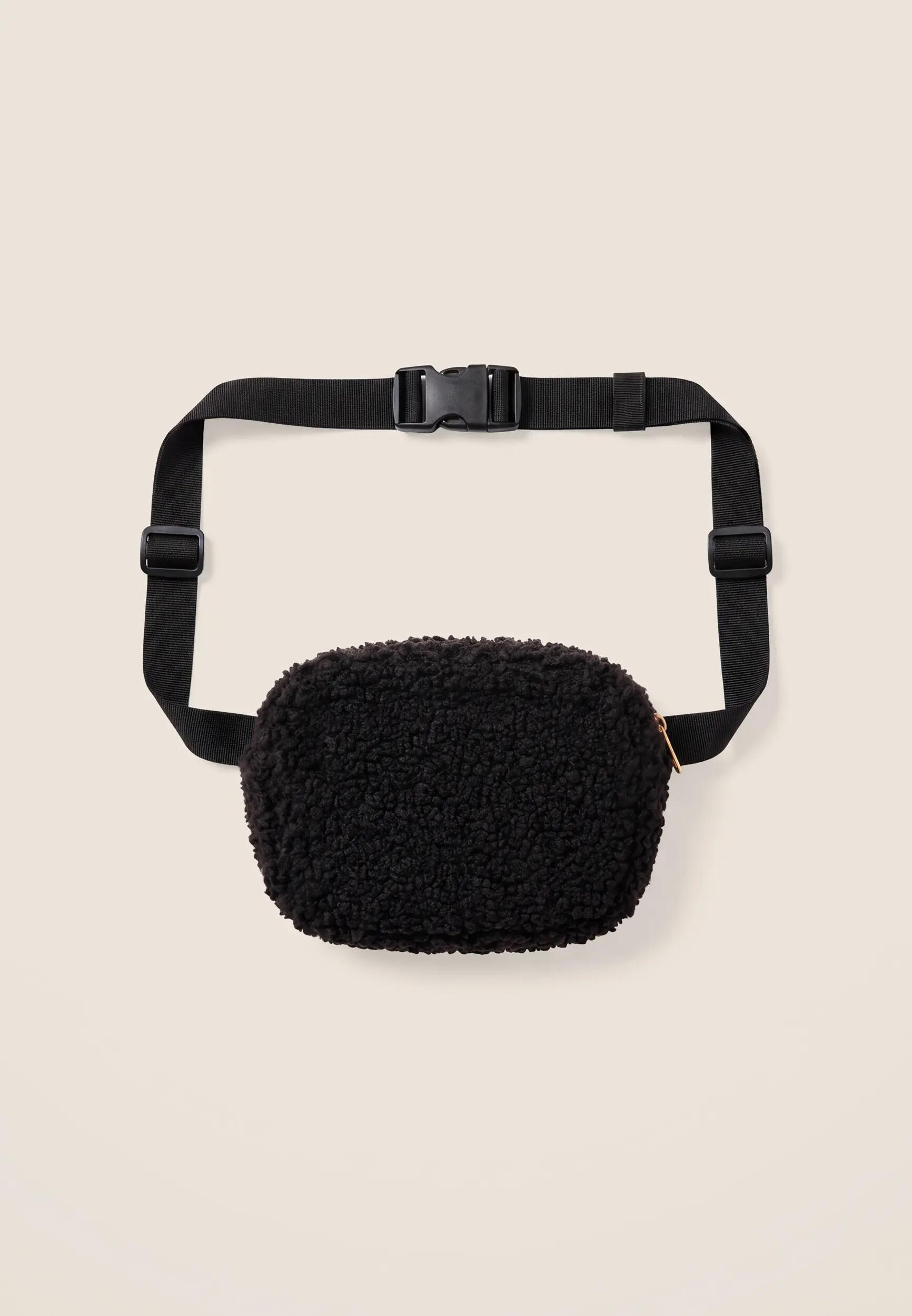 Sac à bandoulière en fourrure de tissu Sherpa pour femmes 3/3