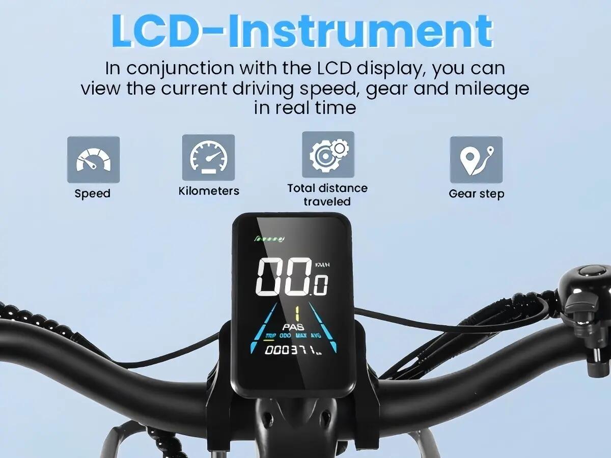 Bicicletta elettrica per adulti KAISDA K601, batteria da 36V 17.4Ah 7/14
