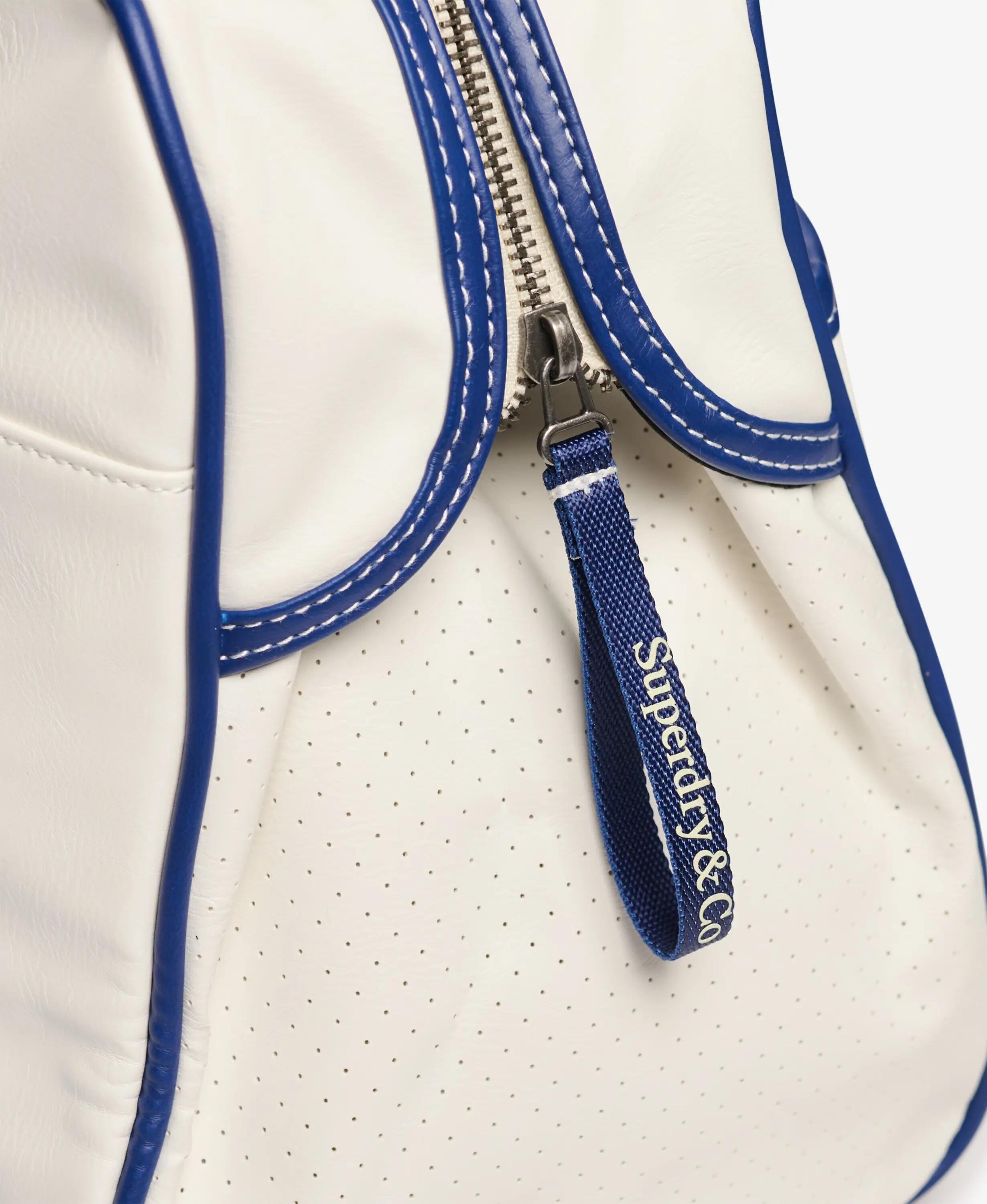 superdry Heritage Retro borsa da palestra in poliestere – WHITE/BLUE 5/6