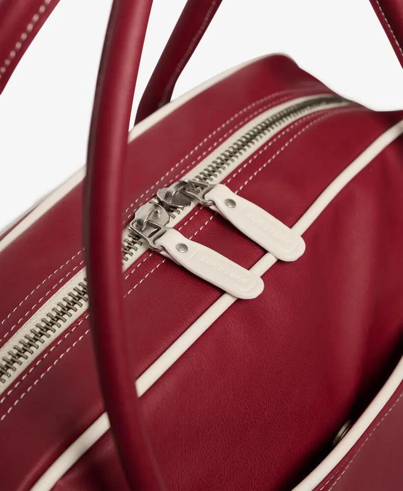 superdry Vintage Bowling Bag borsa bowling vintage in poliestere – Bordeaux Red 5/7