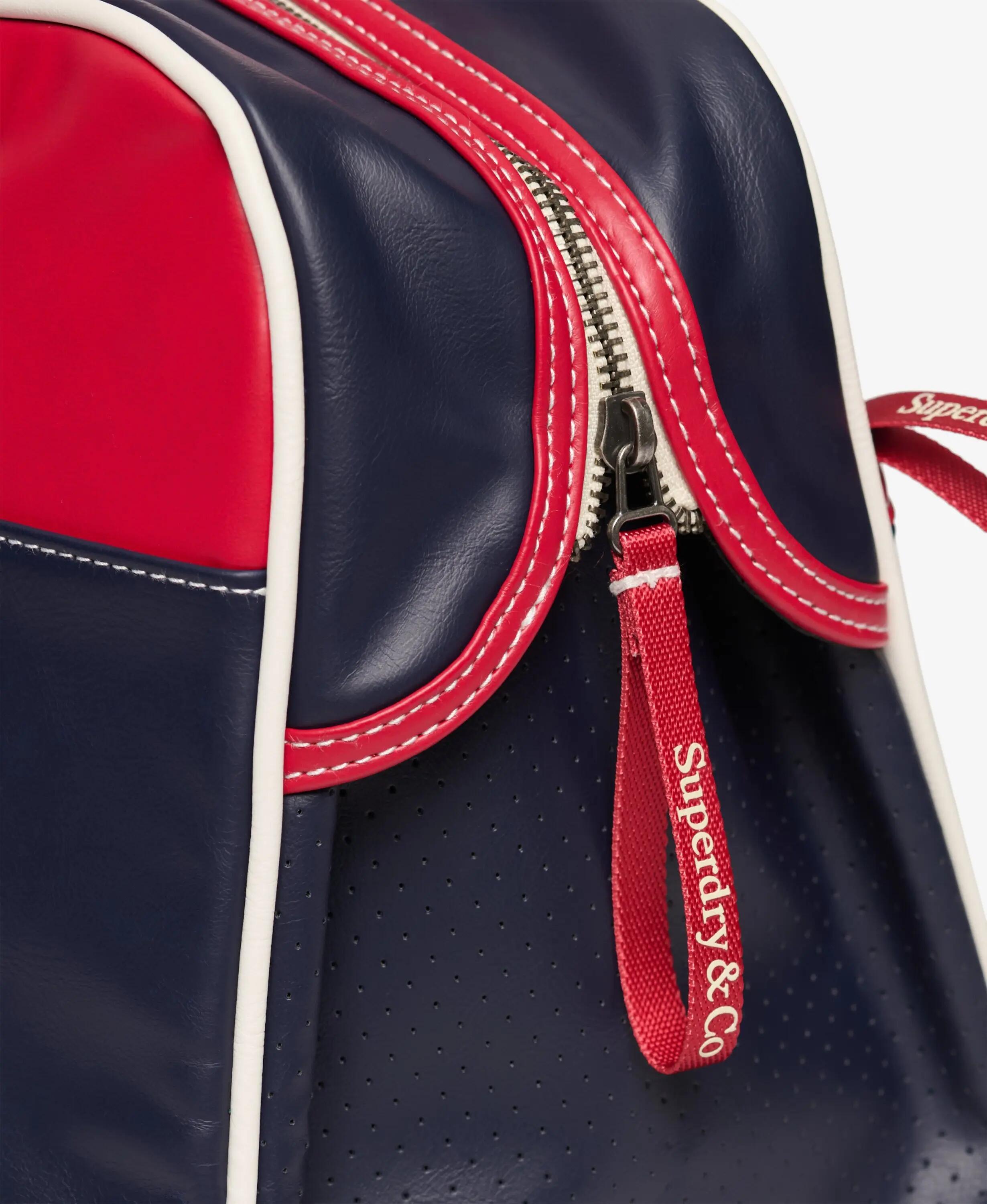superdry Heritage Retro borsa da palestra in poliestere – BLUE/RED 5/6