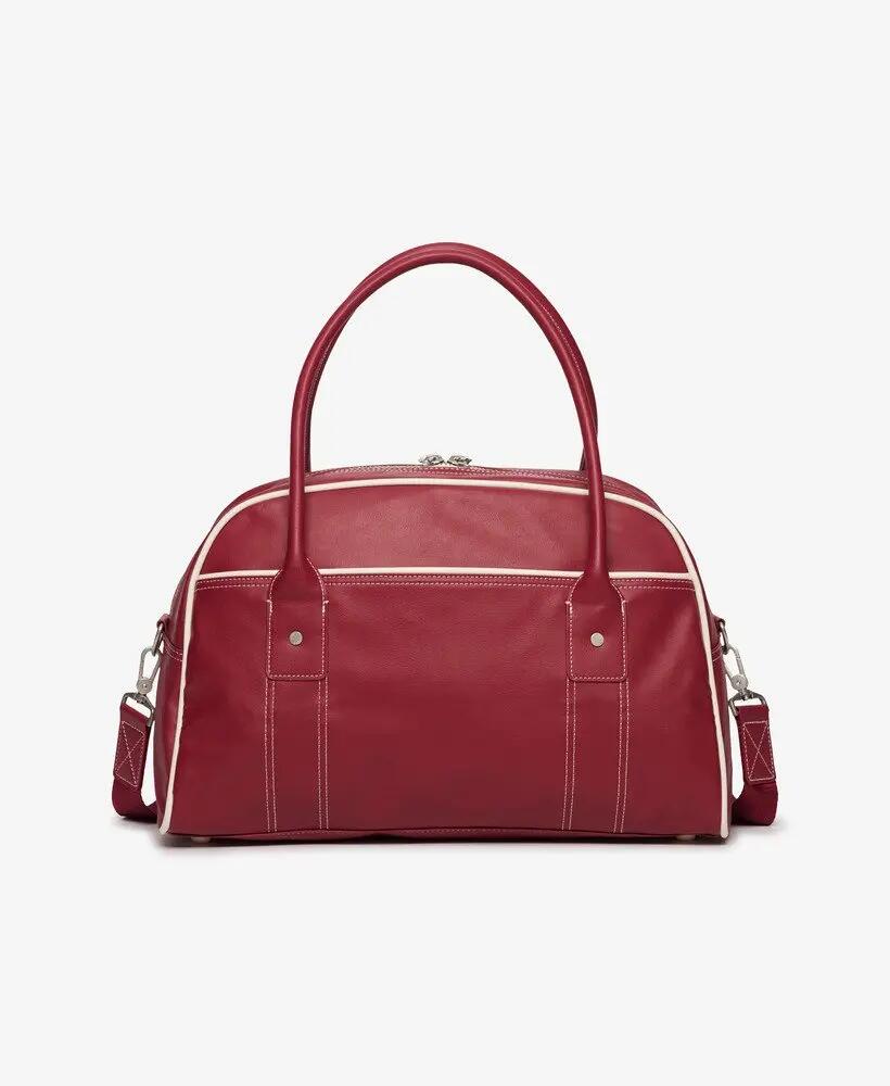superdry Vintage Bowling Bag borsa bowling vintage in poliestere – Bordeaux Red 3/7