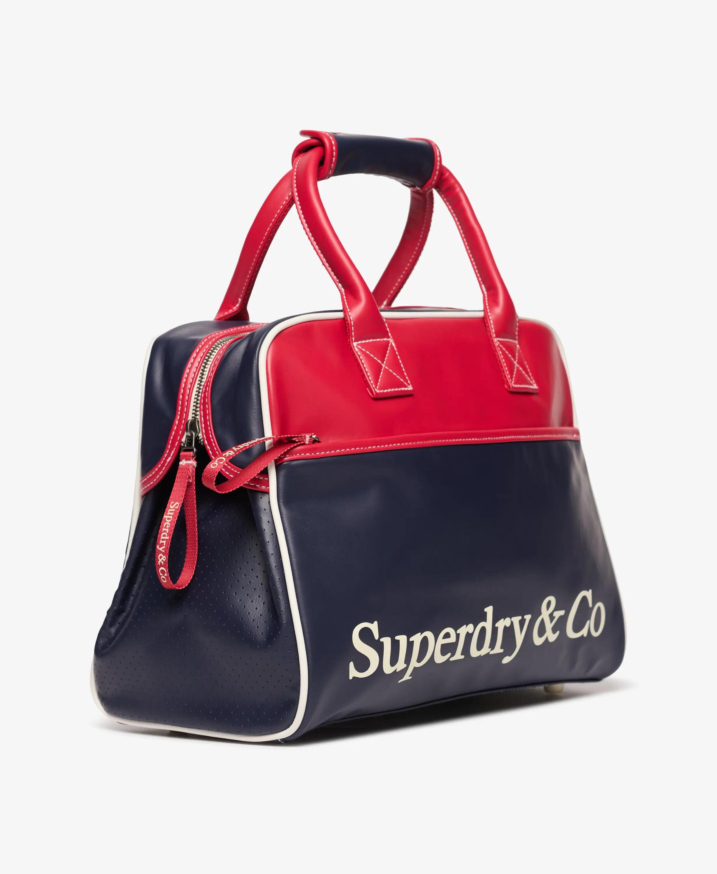 superdry Heritage Retro borsa da palestra in poliestere – BLUE/RED 2/6