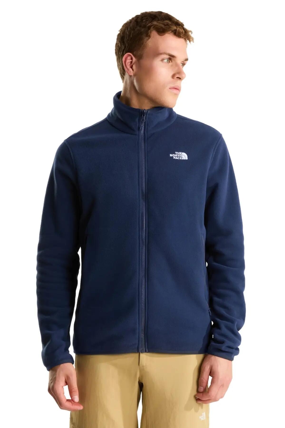 Giacca The North Face Modello M Glacier Flc Jkt Colore Blu 4/5