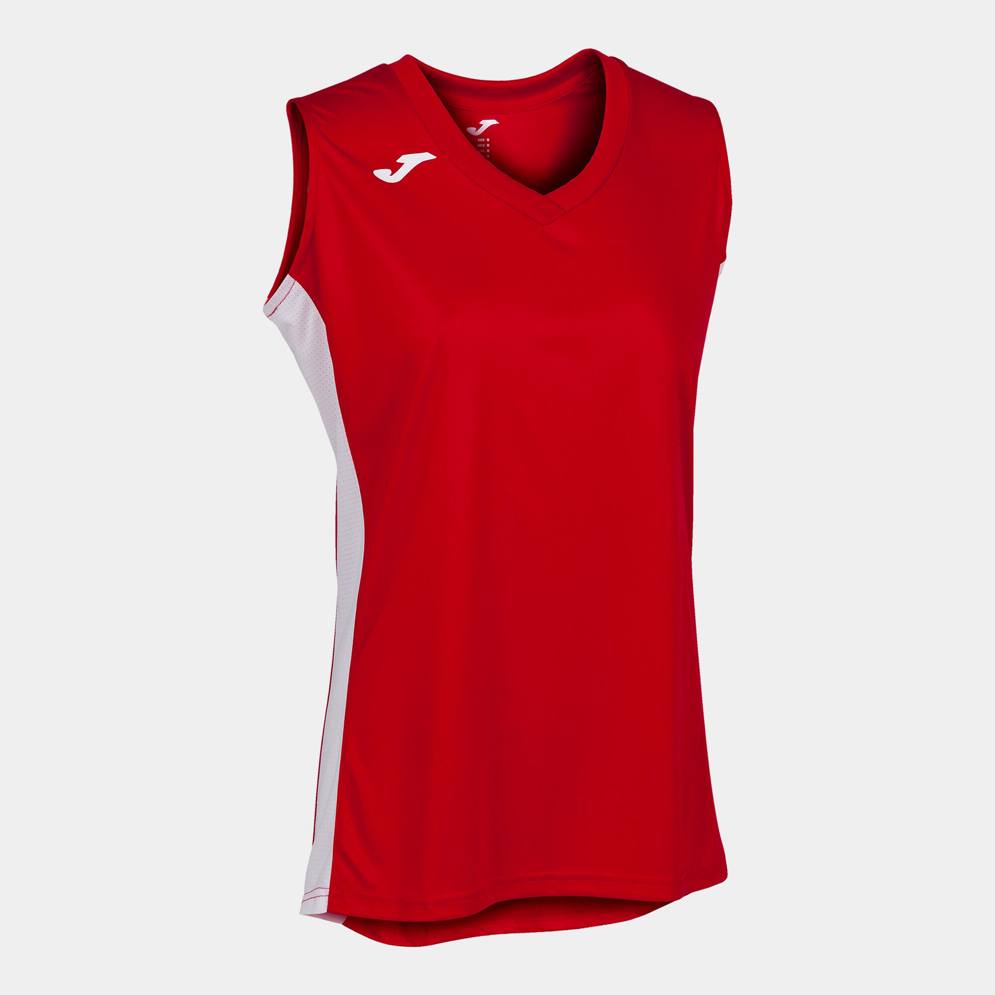 Joma - Débardeur Sans Manches Basket-ball Femme Joma Cancha Iii Rouge - T-shirt Sans Manche - Blanc|rouge - 48 Xl - Decathlon