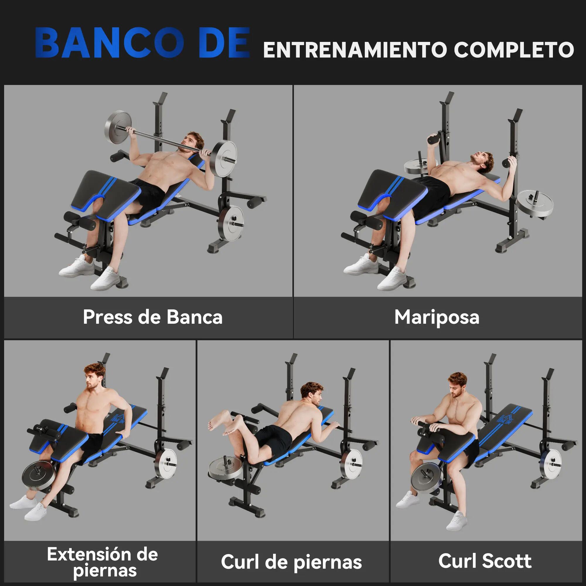 MATEIN Banc de musculation - Fitness - Réglable - Noir 6/6