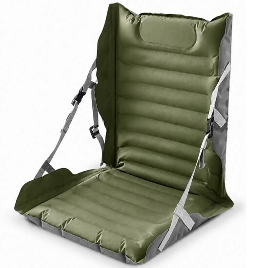Siège gonflable outdoor camping - Dossier réglable, auto-gonflage, 150 kg