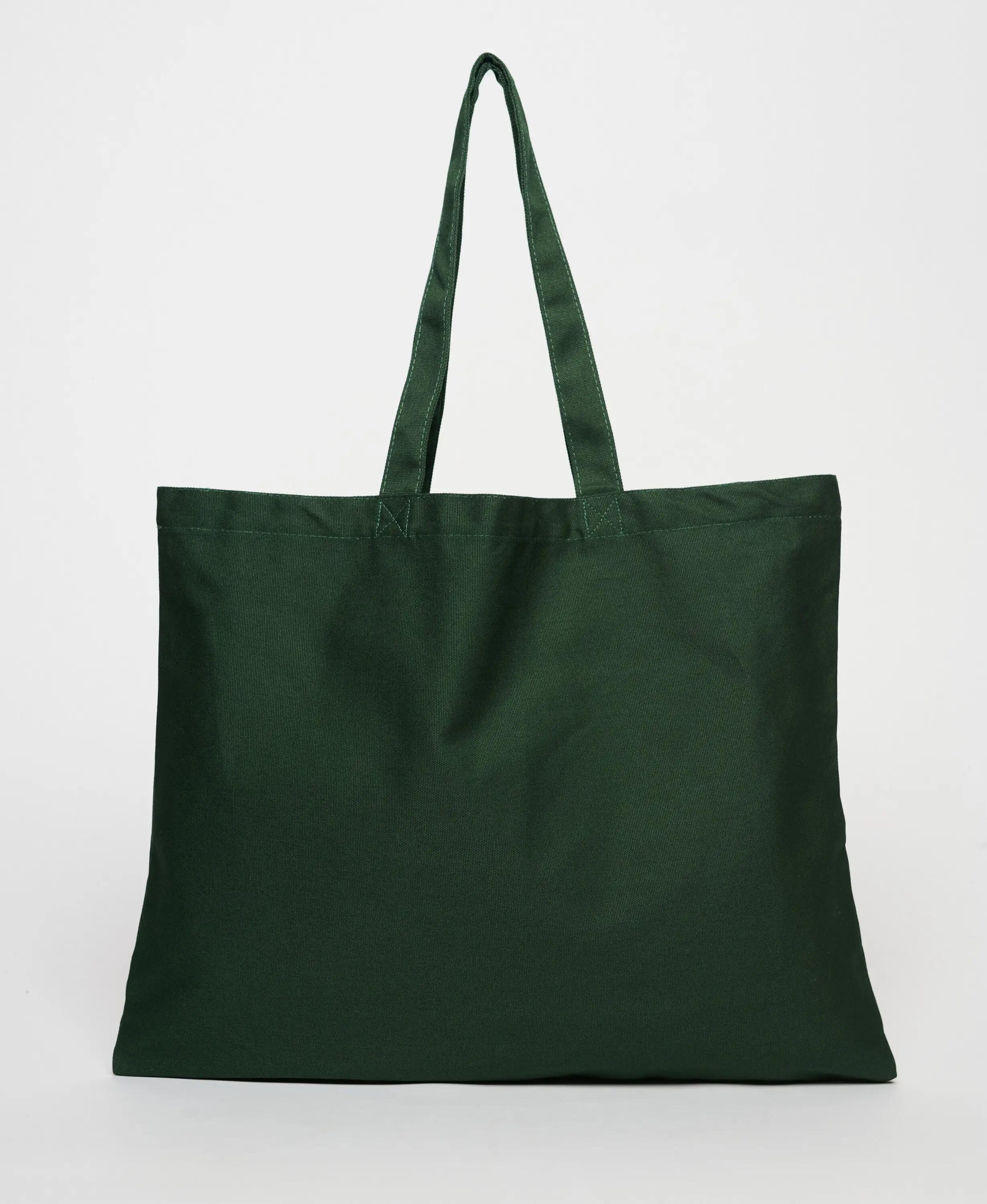superdry Tote in cotone 100% con grande stampa – Enamel Green/Double Cream 3/4