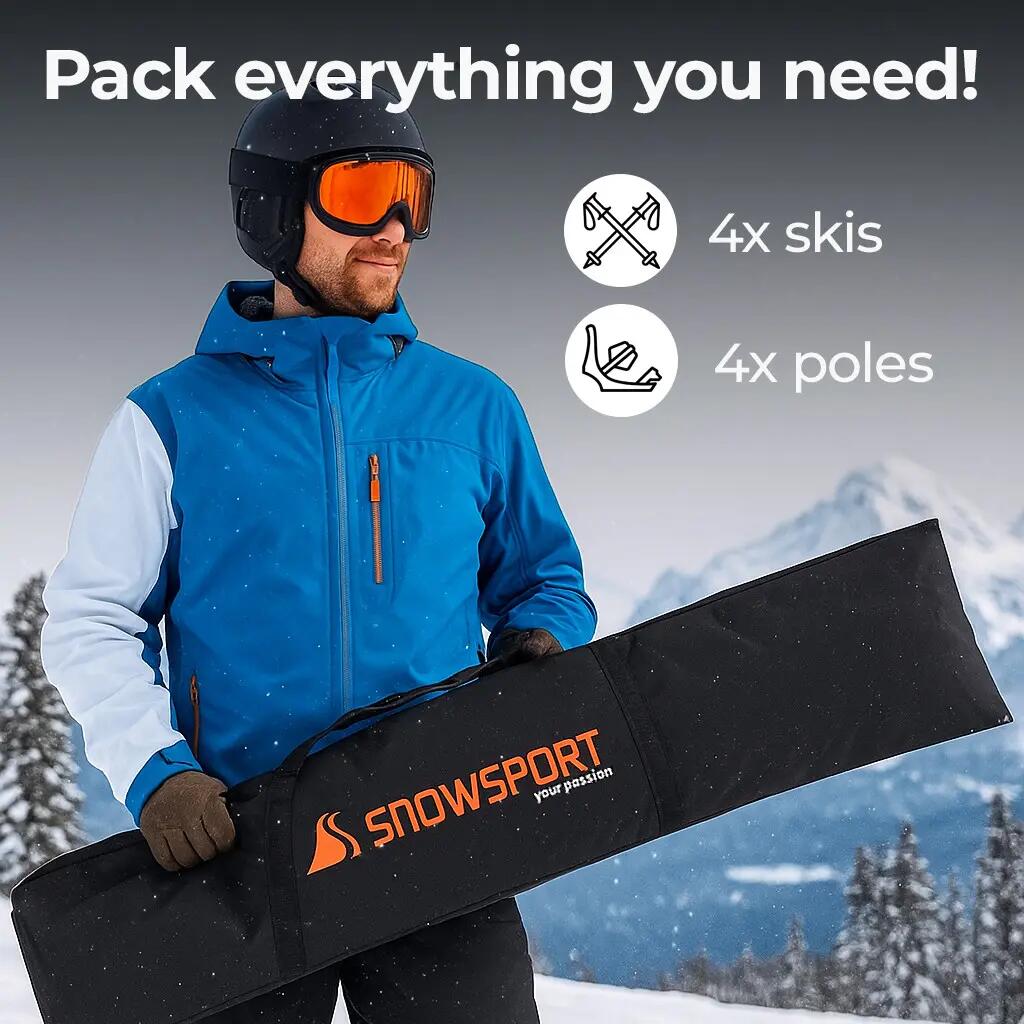 Rodzinny Pokrowiec na narty biegowe (3-4 pary)  Snowsport 6in1 2/6