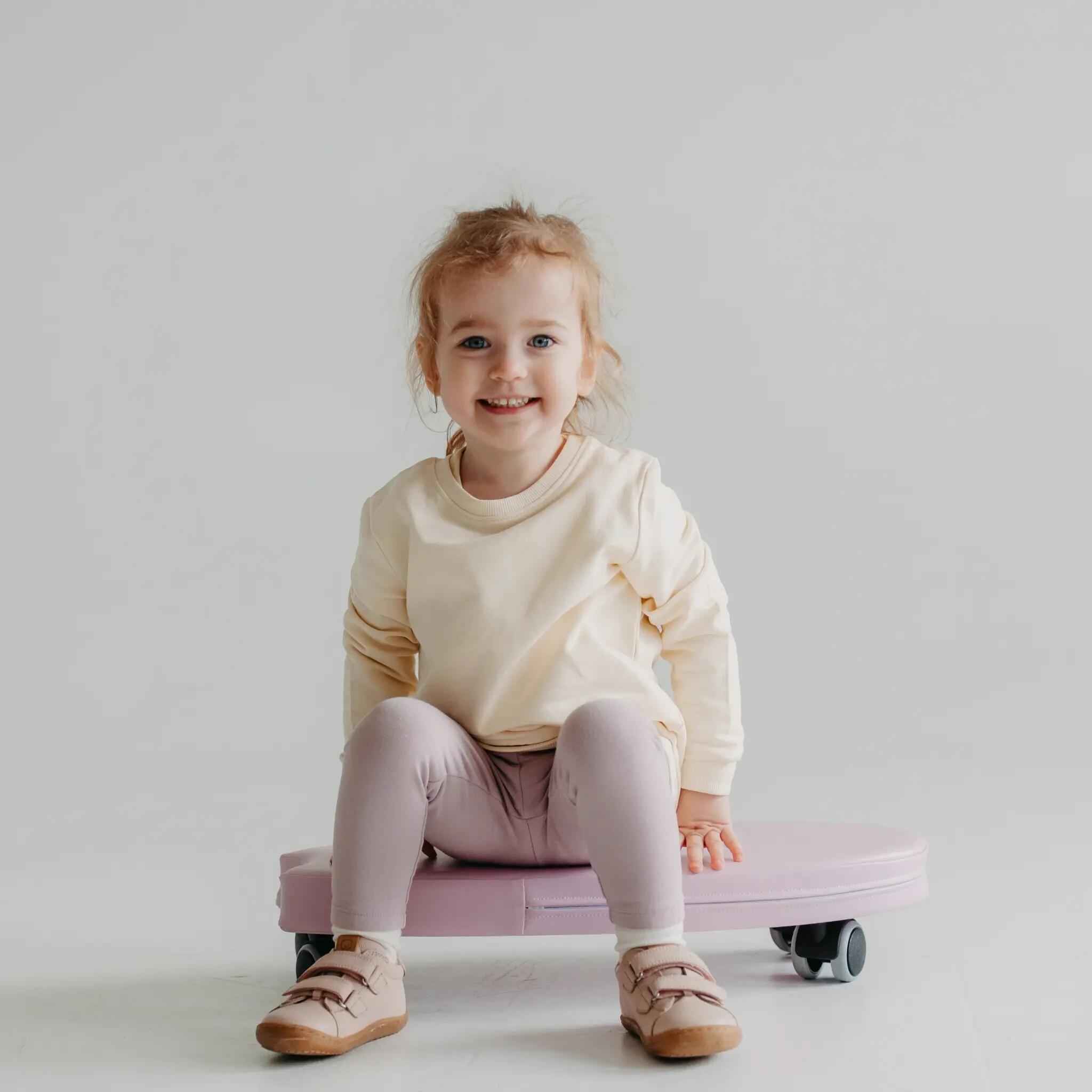Conjunto de blocos para trepar e brinquedo rosa com rodas - KUBO LUMO e SURF 10/12