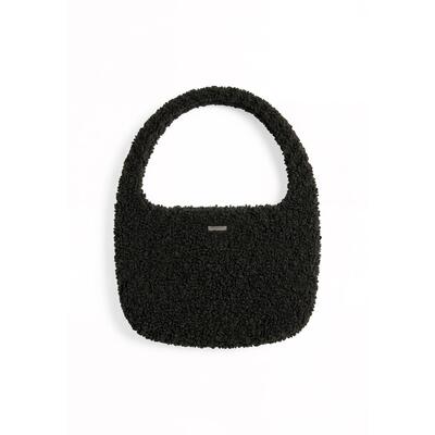 Borsa a Spalla in Pelliccia Sherpa da Donna