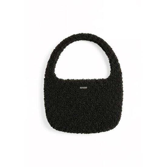 Borsa a Spalla in Pelliccia Sherpa da Donna