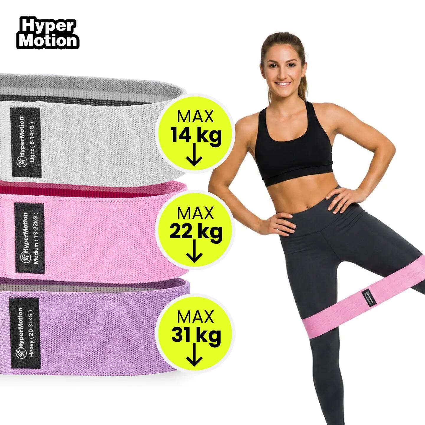 Uniszex - gumiszalag 3 db, 14–31 kg - világosszürke 3/11