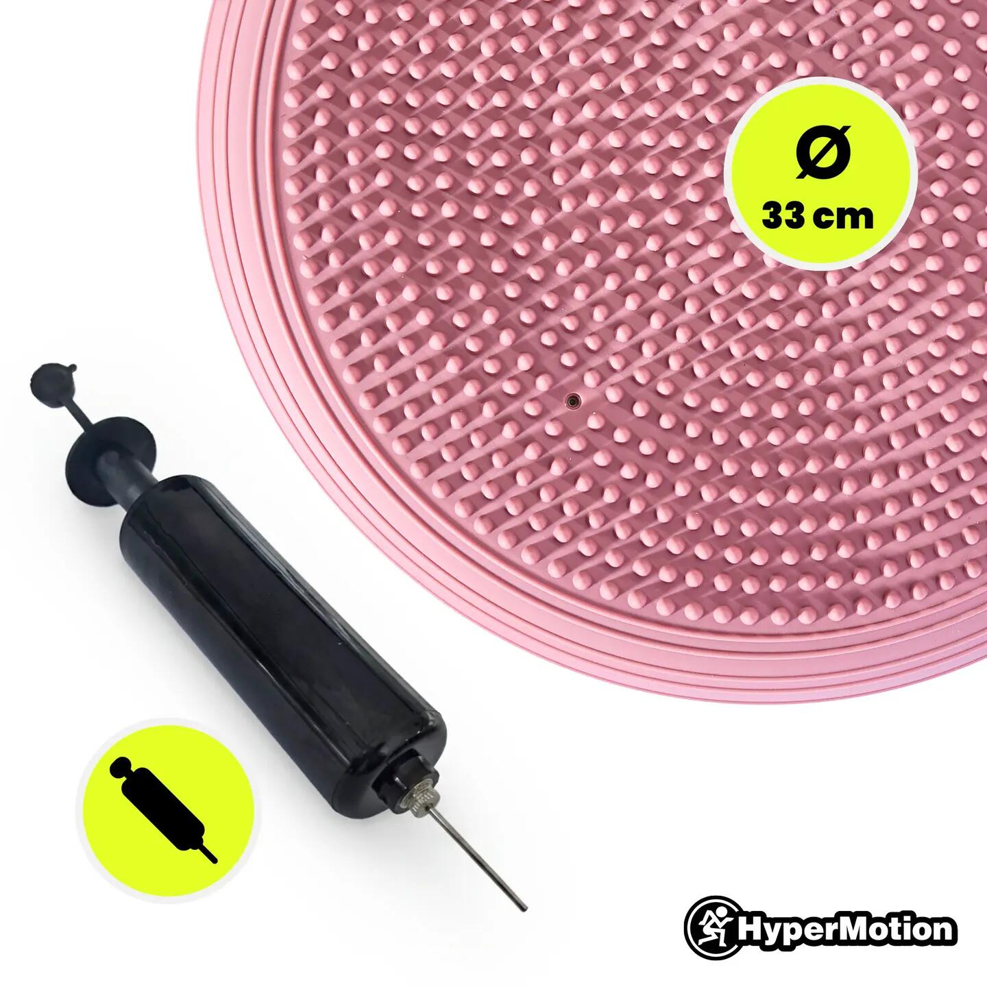 Unisex - gimnasztika - egyensúlypárna - stabilizációs, pumpával - pink 7/13