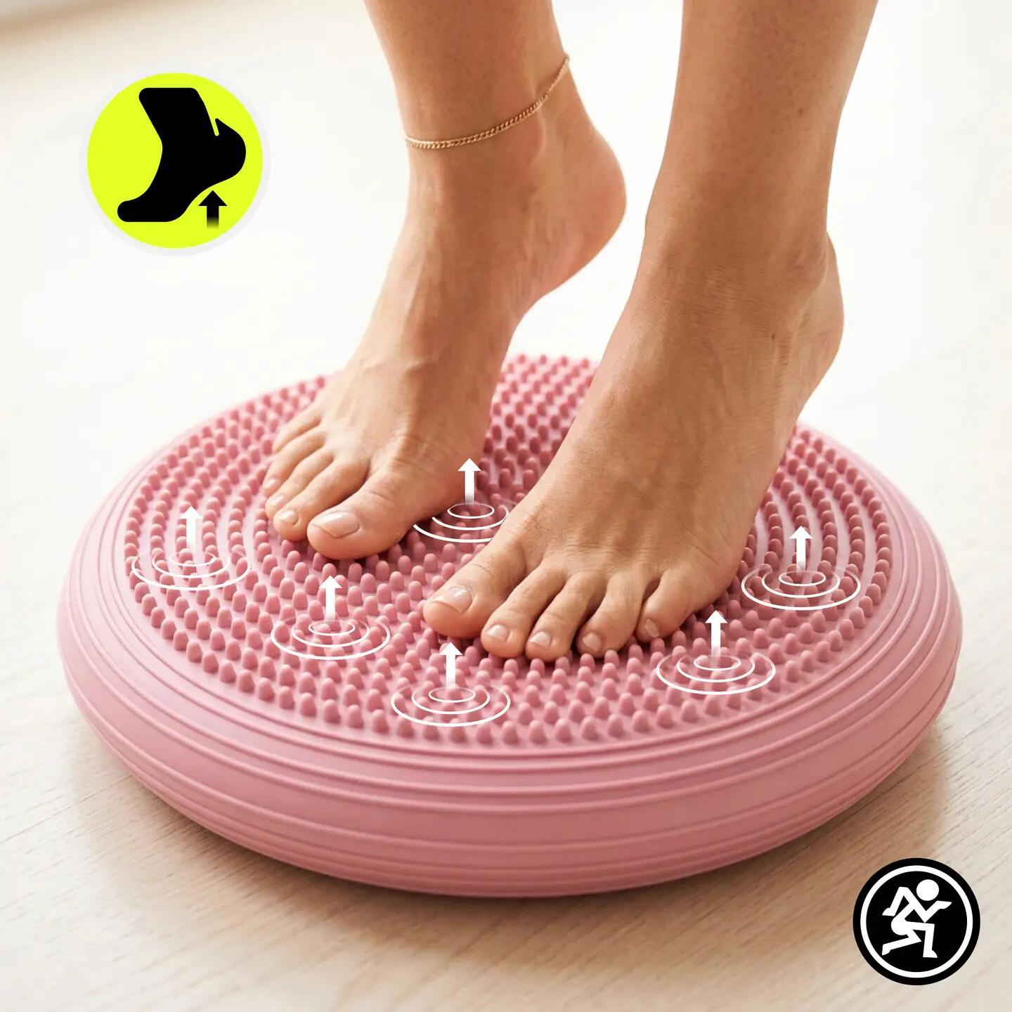 Unisex - gimnasztika - egyensúlypárna - stabilizációs, pumpával - pink 5/13