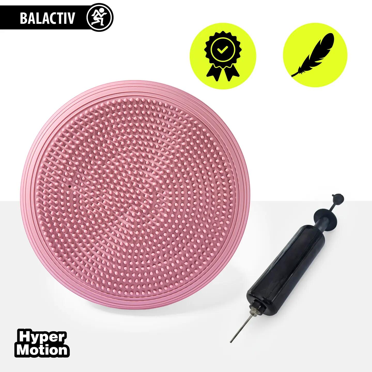 Unisex - gimnasztika - egyensúlypárna - stabilizációs, pumpával - pink 2/13
