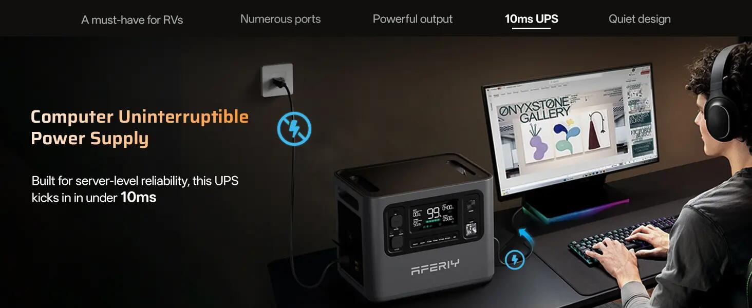 Station électrique portable P280 -2800W - 2048Wh - Recharge 1,5h (MPPT 1200W) 15/15