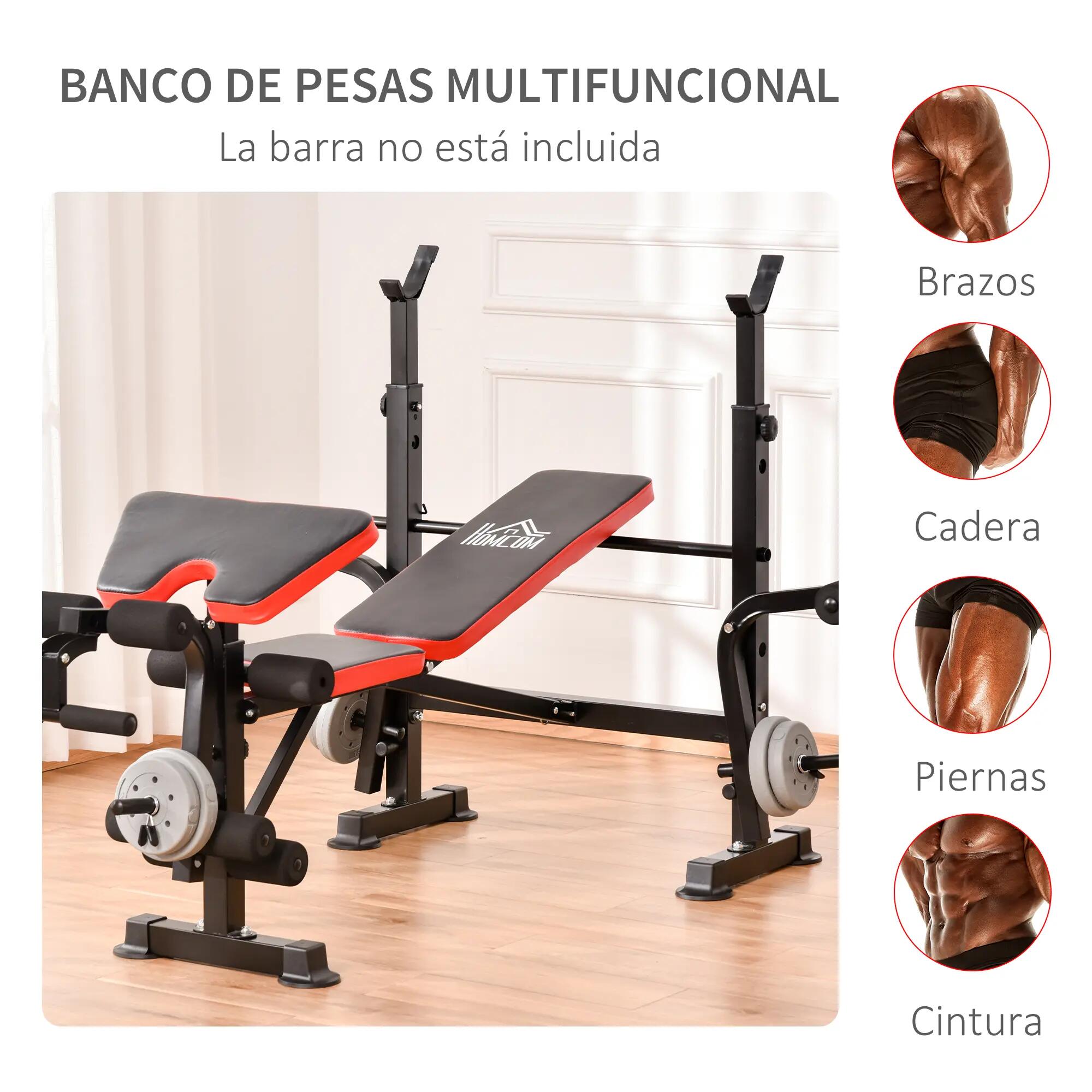 Banc de musculation - Fitness - Réglable multifonction - Noir 6/6