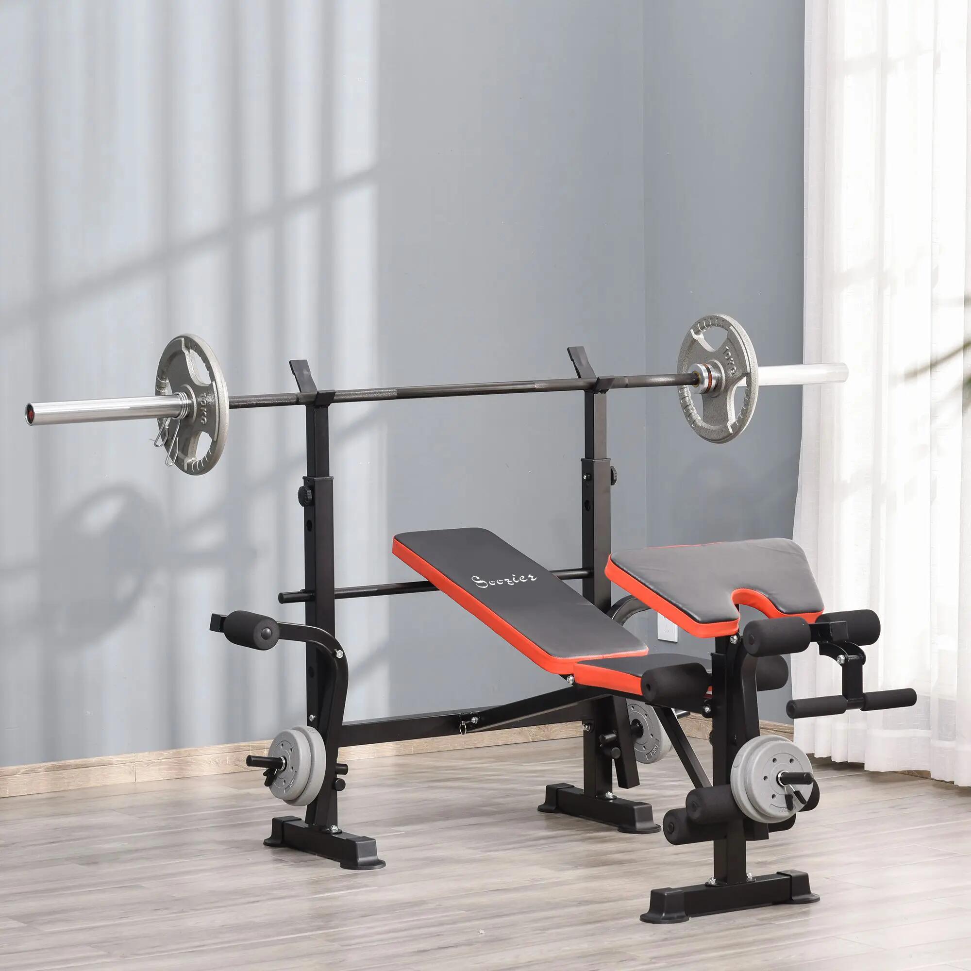 Banc de musculation - Fitness - Réglable multifonction - Noir 4/6