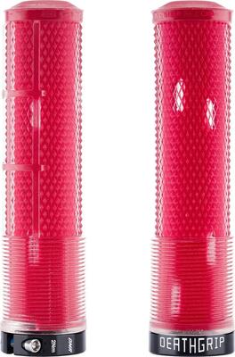 Set dmr deathgrip2 flangeless lock-on handvatten, 135 mm, rood-transparant