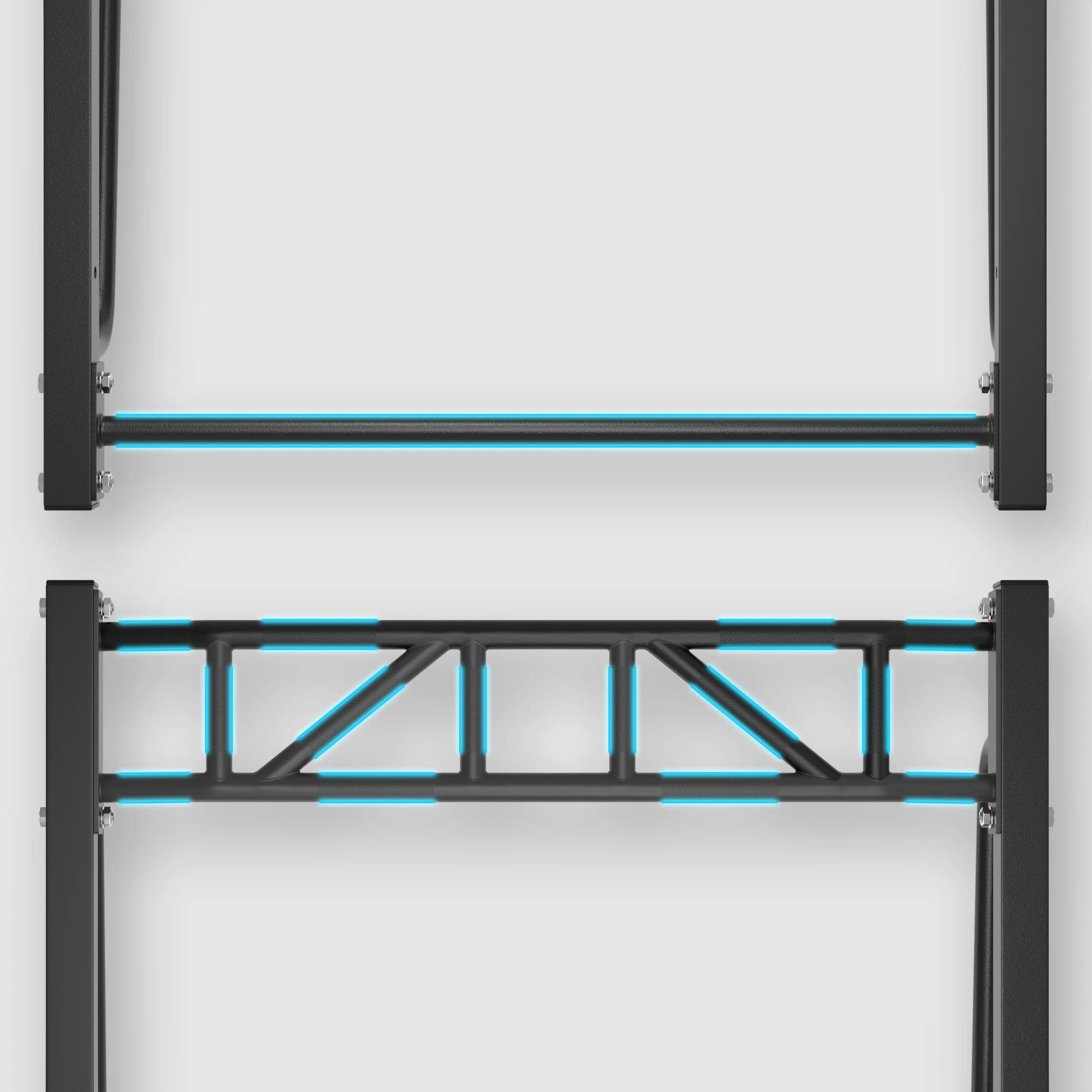 Klimmzugstange als Wandmontage mit 2 Stangen für Muscle-Ups und Pull-Ups 9/9