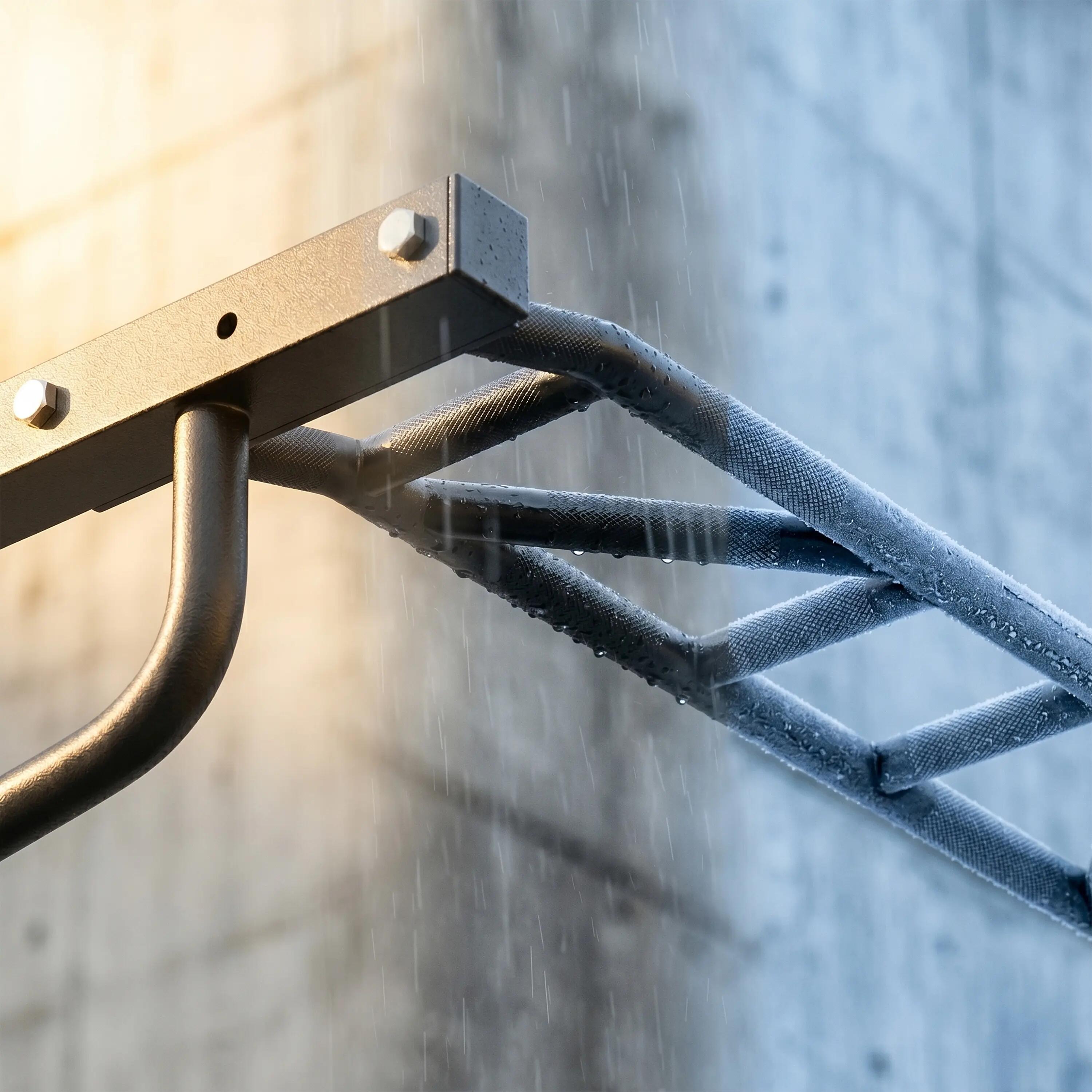 Klimmzugstange als Wandmontage mit 2 Stangen für Muscle-Ups und Pull-Ups 6/9