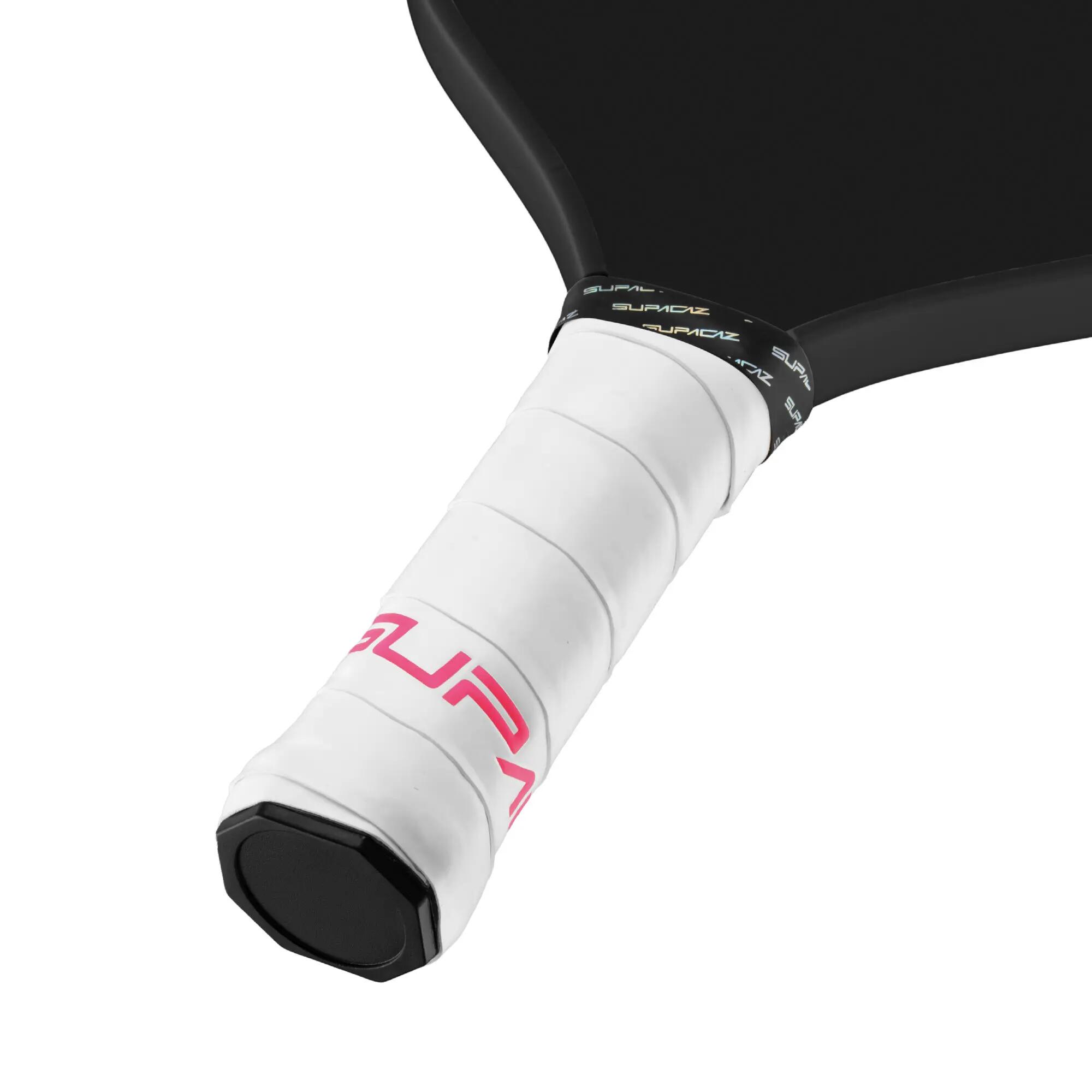 Supacaz Super Sticky Kush-Pickleball basisgrip- White/Neon Pink 2/5