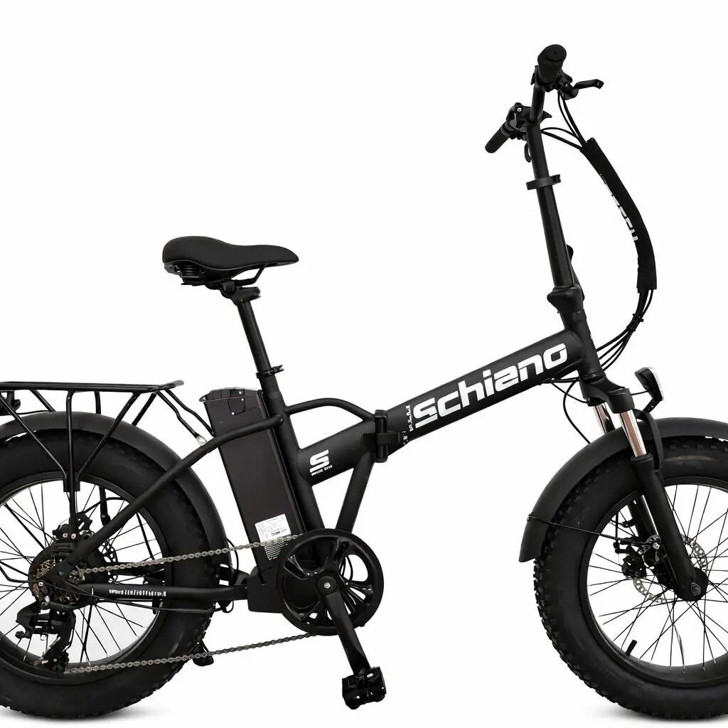 20" foldable fat bike, steel frame, 250 W, 36 V, 10.4 Ah, silver