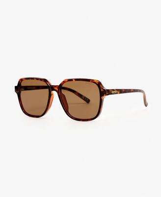 Superdry oversized vierkante zonnebril – tortoiseshell / brown lens