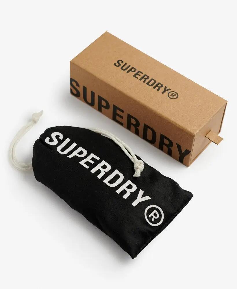 superdry occhiali da sole oversize con montatura quadrata – Tortoiseshell / 7/7