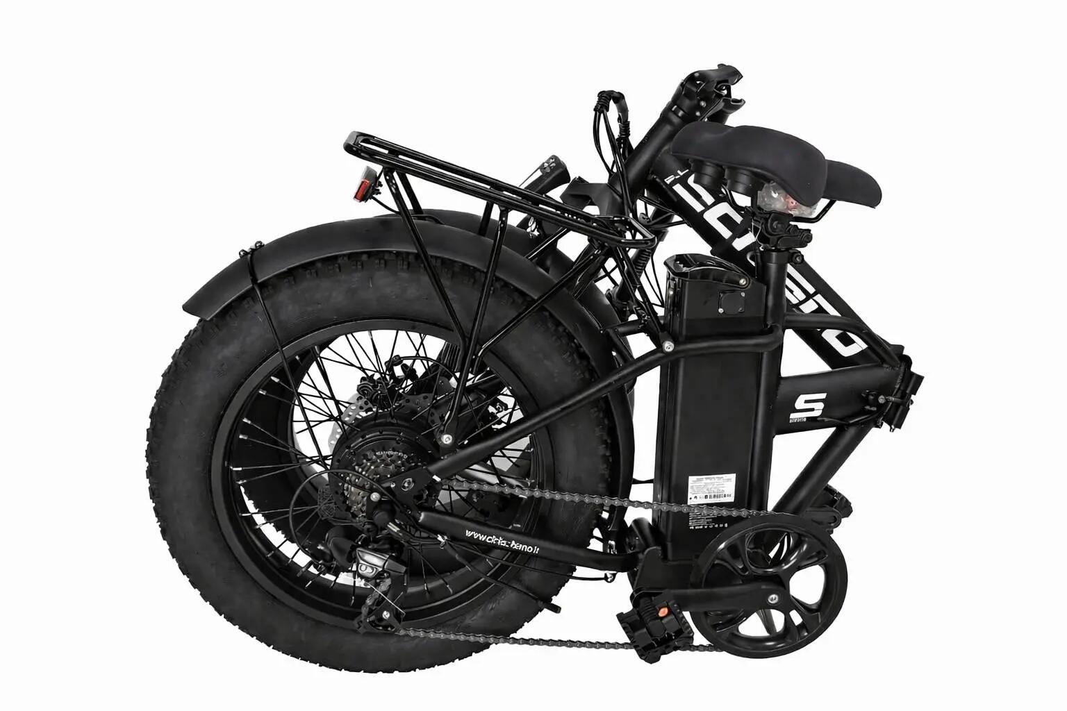 Fat Bike Pieghevole 20" Telaio Acciaio 250w 36v 10.4ah Silver 2/5