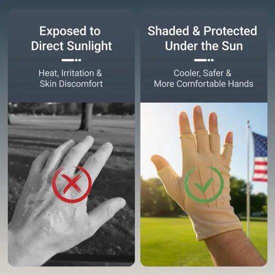 1 paire de gants d'été sans doigts - Gants de protection solaire pour la conduit 2/6