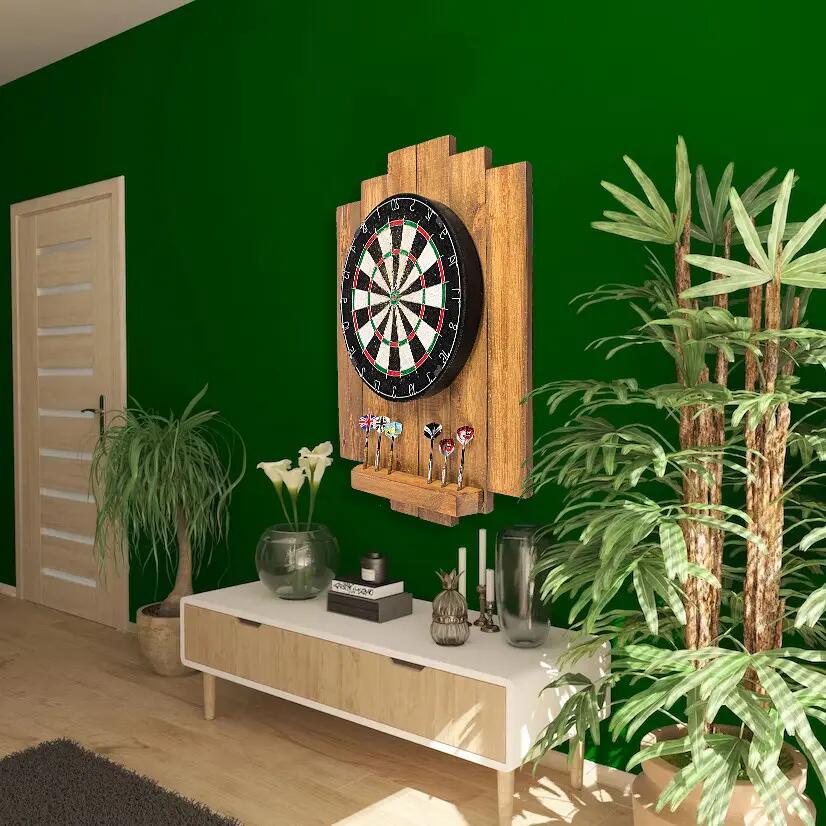 Drewniana Kaskada Osłona Ścienna John Paddle do Darta Loft Retro Gold 4/7