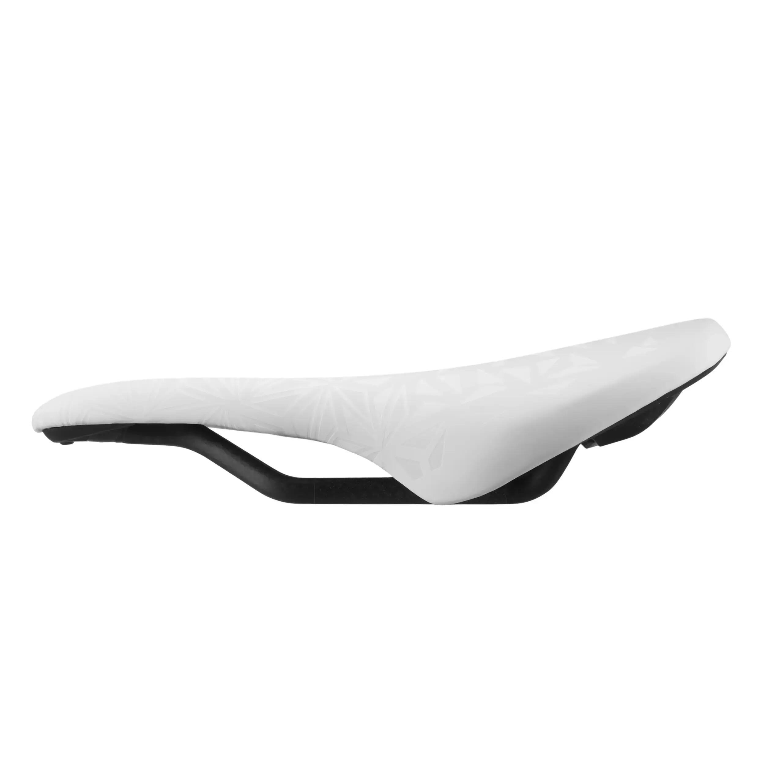 Supacaz Ignite-Carbon Injected Base-Carbon Rails-Ghost | White |-143mm 3/5