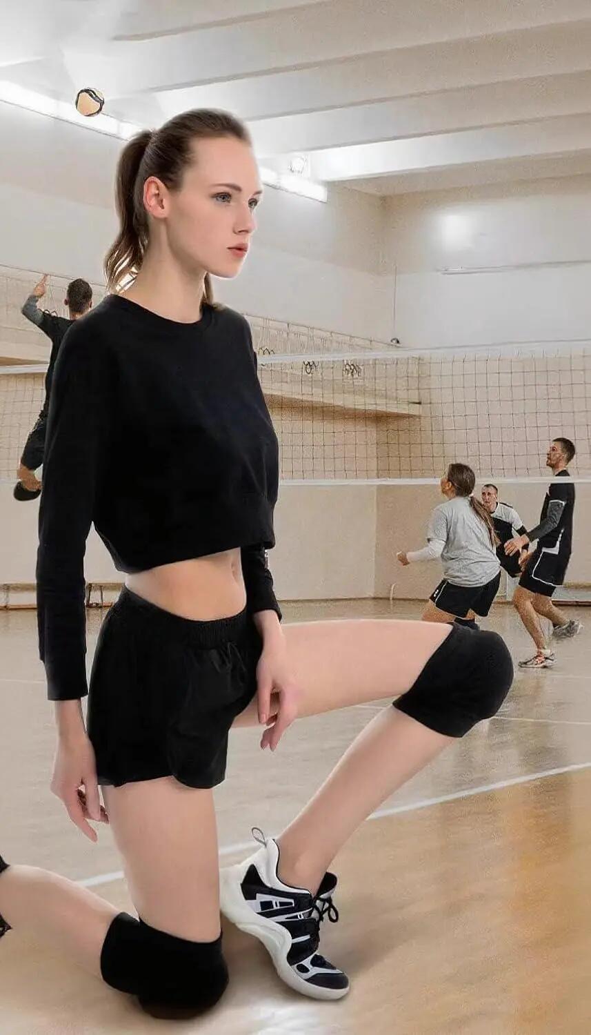 Genouillère de volley-ball unisexe pour garçons et filles, pour la protection de 4/6