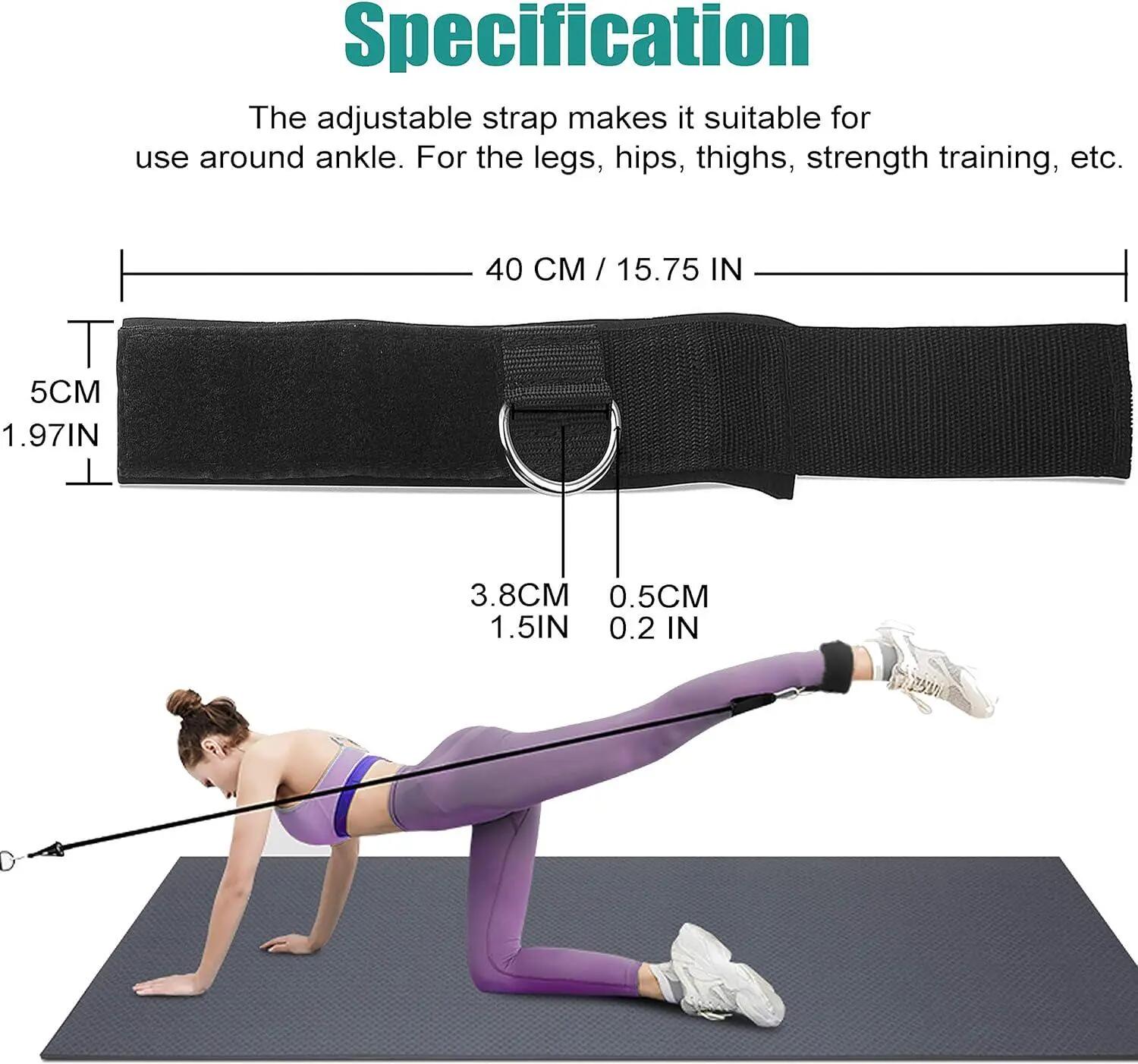 Sangles de cheville pour le fitness, sangles d'entraînement pour appareils 2/5
