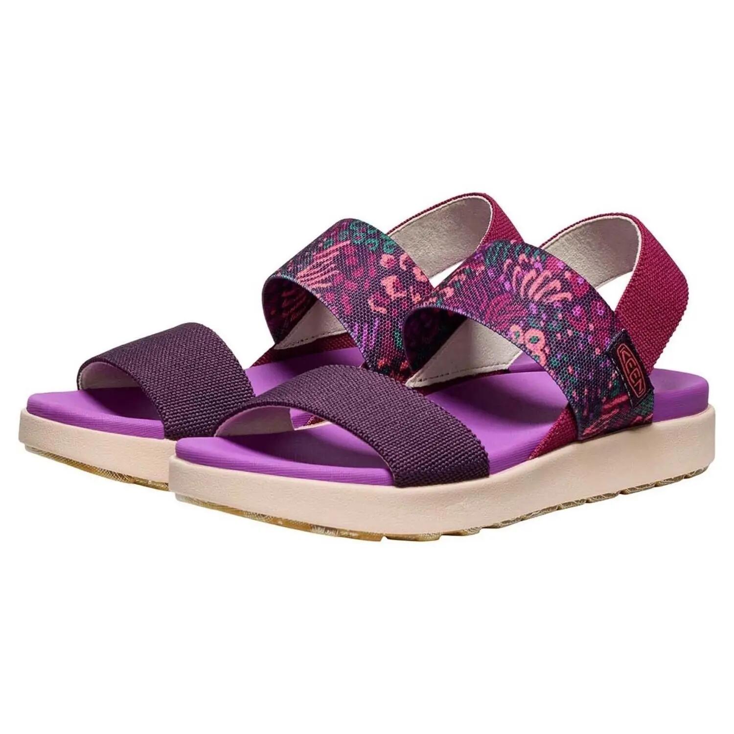 Keen Elle Backstrap Dames Sportsandalen Paars Instappers 4/7
