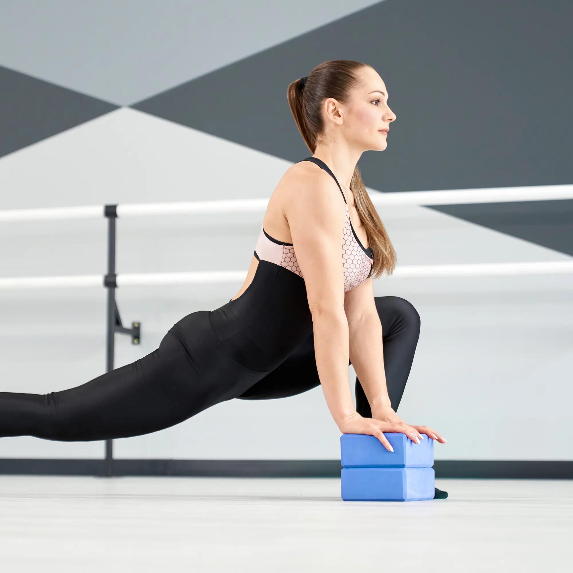 Kostka do jogi pianka EVA klocek blok do ćwiczeń bloczek pilates 120g Rebel 6/6
