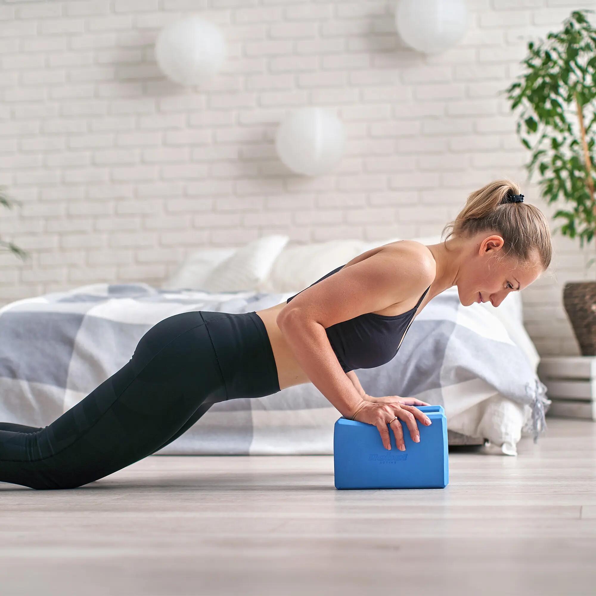 Kostka do jogi pianka EVA klocek blok do ćwiczeń bloczek pilates 120g Rebel 5/6