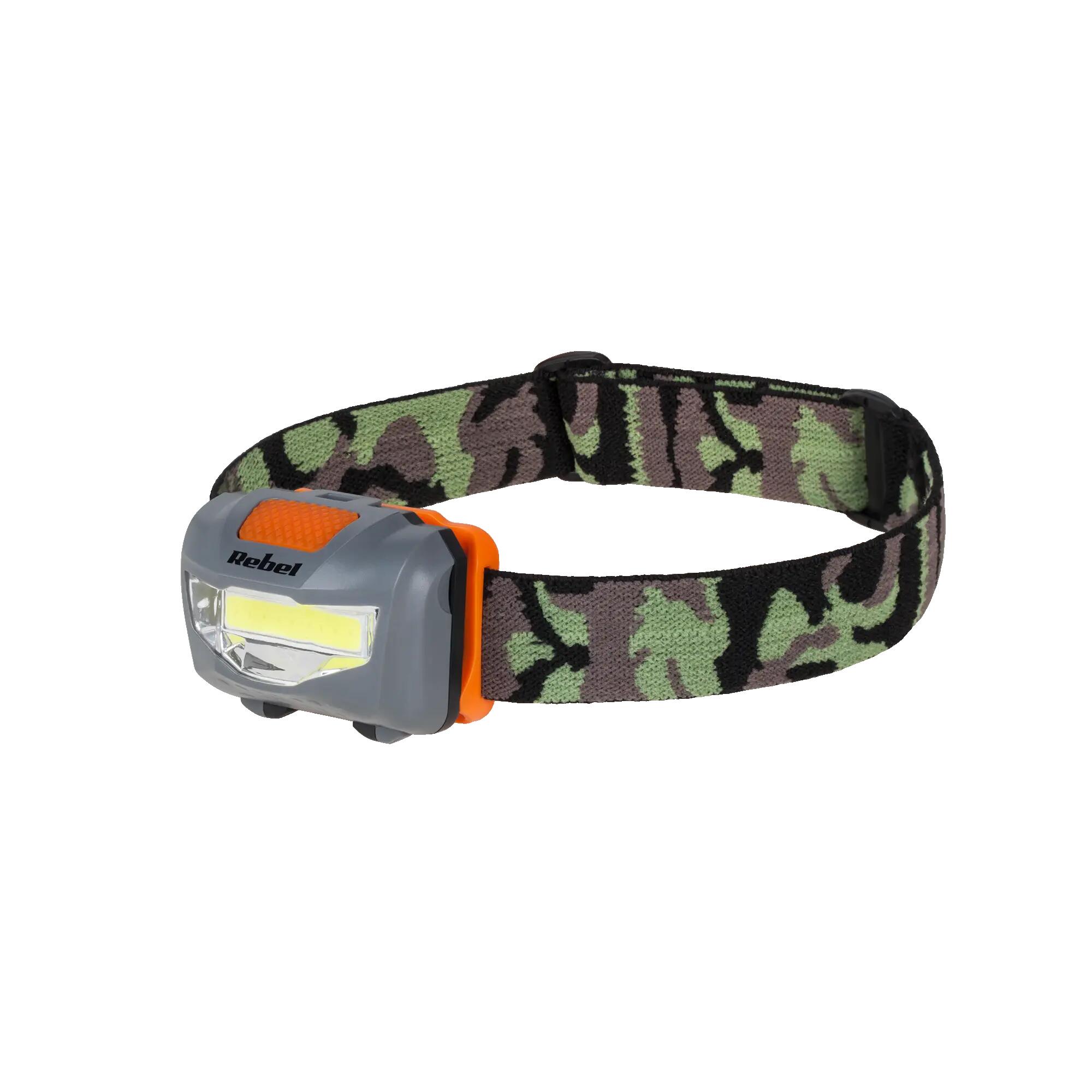 Latarka czołowa LED 3W COB 3xAAA czołówka Rebel 2/4