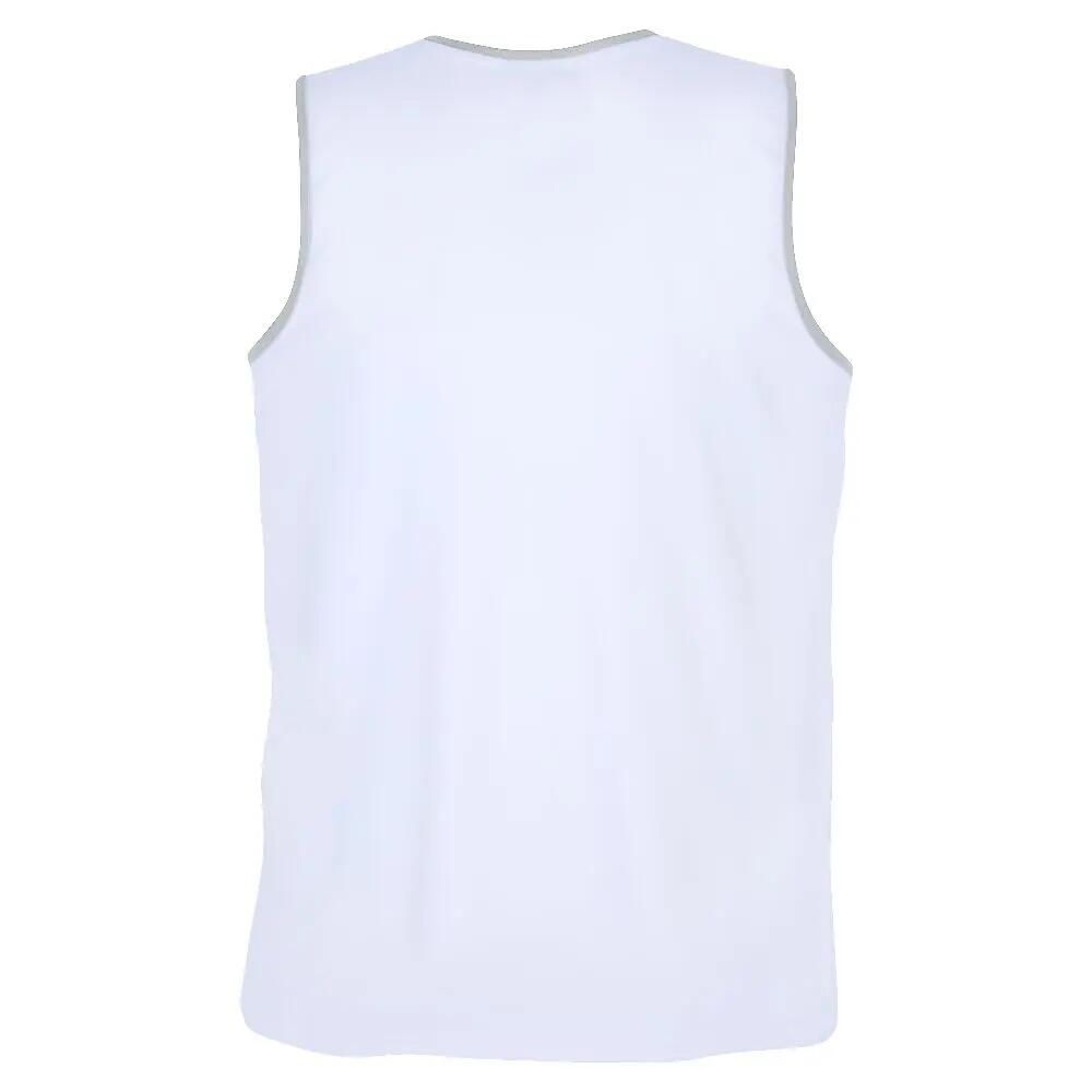Camiseta sin Mangas Move Blanca/Gris Plateado 2/2
