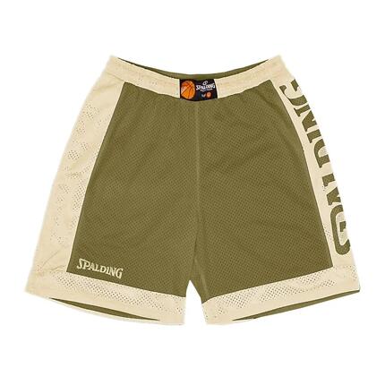 Spalding Basketball Short réversible KAKI