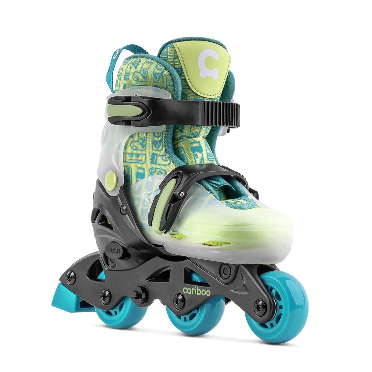 Verstelbare skates voor kinderen Cariboo Step 1 -Groen 8/9